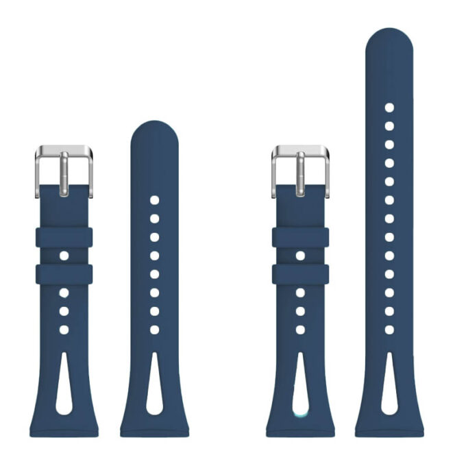 fb.r69.5 Upright Dark Blue StrapsCo Vented Sport Strap for Versa 3 Rubber Silicone