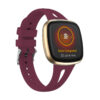 fb.r69.6 Main Sangria Red StrapsCo Vented Sport Strap for Versa 3 Rubber Silicone