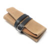 wr6.3 Angle Tan Interior Tan StrapsCo Waxed Canvas Watch Roll for 4 Watches Nylon Leather