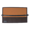 wr7.2 Flat Brown Interior Tan StrapsCo Waxed Canvas Watch Roll for 5 Watches Nylon Leather
