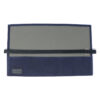 wr7.5 Flat Blue Interior Grey StrapsCo Waxed Canvas Watch Roll for 5 Watches Nylon Leather