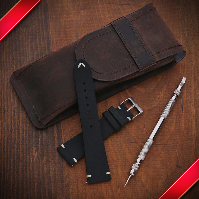 StrapsCo Vintage Leather Gift Bundle Small