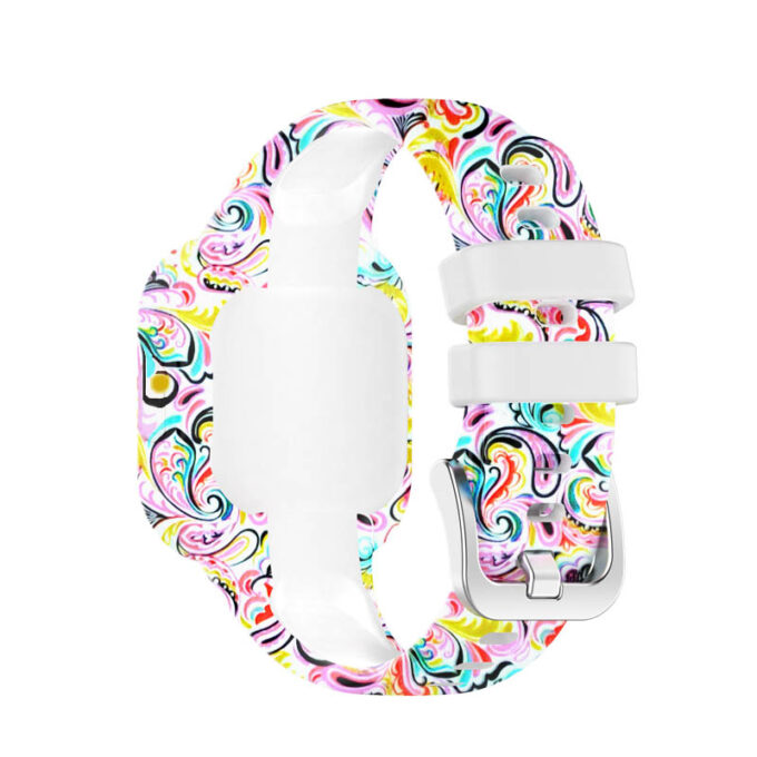 g.r66.22.p Back Paisley StrapsCo Silicone Band for Garmin Vivofit Jr. 3 Rubber Watch Strap