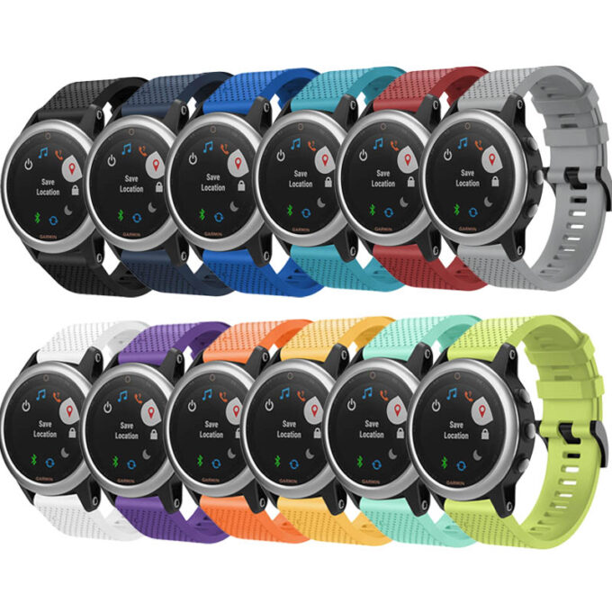 g.r71 All Color StrapsCo Silicone Strap for Garmin Fenix 5S Rubber Watch Band