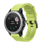 g.r71.11 Main Green StrapsCo Silicone Strap for Garmin Fenix 5S Rubber Watch Band