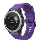 g.r71.18 Main Purple StrapsCo Silicone Strap for Garmin Fenix 5S Rubber Watch Band