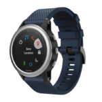 g.r71.5a Main Midnight Blue StrapsCo Silicone Strap for Garmin Fenix 5S Rubber Watch Band