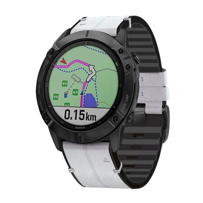 g.r73 22 22 Main White StrapsCo Silicone Strap for Garmin Fenix 5 5 Plus 6 Forerunner 935 Quatix