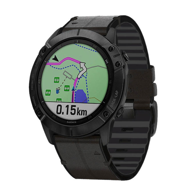 g.r73.1 22 Main Black StrapsCo Silicone Strap for Garmin Fenix 5 5 Plus 6 Forerunner 935 Quatix 5