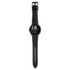 S.l1.1 Main Black StrapsCo Genuine Leather & Silicone Hybrid Strap For Samsung Galaxy Watch 4 Rubber Band