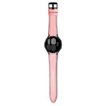 s.l1.13 Main Pink StrapsCo Genuine Leather Silicone Hybrid Strap for Samsung Galaxy Watch 4 Rubber Band