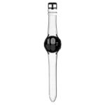 s.l1.22 Main White StrapsCo Genuine Leather Silicone Hybrid Strap for Samsung Galaxy Watch 4 Rubber Band
