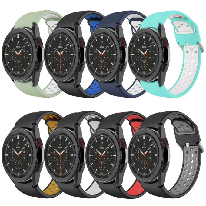 s.r25 All Color StrapsCo Perforated Soft Silicone Strap for Samsung Galaxy Watch 4