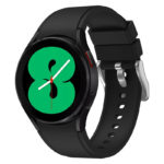 s.r26.1 Main Black StrapsCo Silicone Strap for Samsung Galaxy Watch 4 Rubber Watch Band