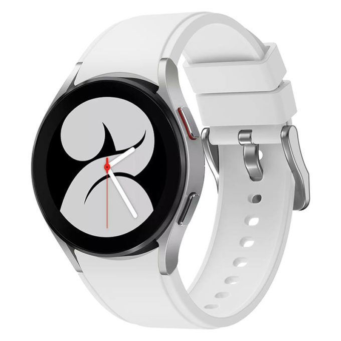 s.r26.22 Main White StrapsCo Silicone Strap for Samsung Galaxy Watch 4 Rubber Watch Band
