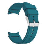 s.r26.5b Back Teal StrapsCo Silicone Strap for Samsung Galaxy Watch 4 Rubber Watch Band