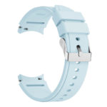 s.r26.5c Back Light Blue StrapsCo Silicone Strap for Samsung Galaxy Watch 4 Rubber Watch Band