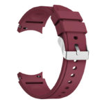 s.r26.6a Back Wine Red StrapsCo Silicone Strap for Samsung Galaxy Watch 4 Rubber Watch Band