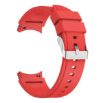 s.r26.6b Back Bright Red StrapsCo Silicone Strap for Samsung Galaxy Watch 4 Rubber Watch Band