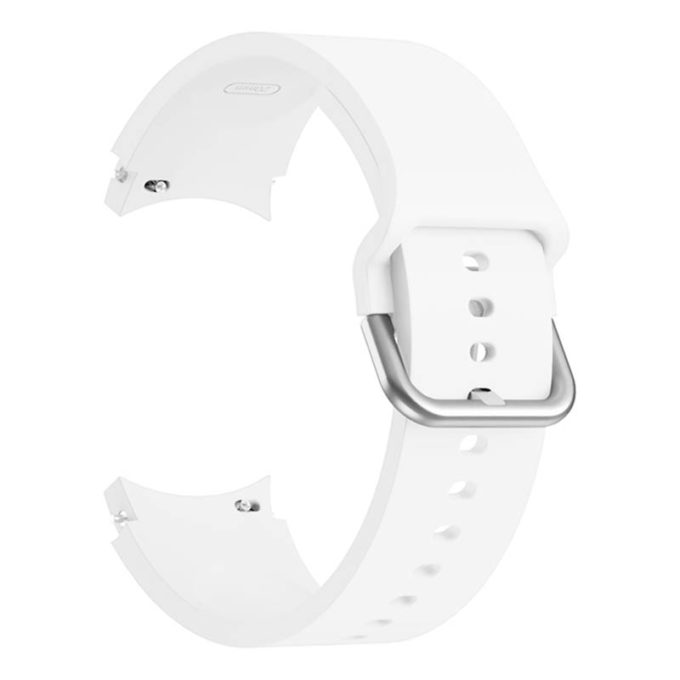 s.r27.22 Back White StrapsCo Rubber Sport Strap for Samsung Galaxy Watch 4 Silicone Band