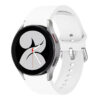 s.r27.22 Main White StrapsCo Rubber Sport Strap for Samsung Galaxy Watch 4 Silicone Band