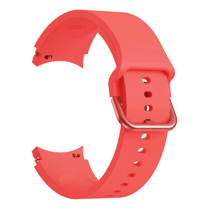 s.r27.6 Back Red StrapsCo Rubber Sport Strap for Samsung Galaxy Watch 4 Silicone Band
