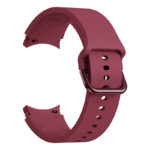 s.r27.6a Back Sangria Red StrapsCo Rubber Sport Strap for Samsung Galaxy Watch 4 Silicone Band