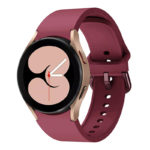 s.r27.6a Main Sangria Red StrapsCo Rubber Sport Strap for Samsung Galaxy Watch 4 Silicone Band