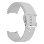 s.r27.7 Back Silver Grey StrapsCo Rubber Sport Strap for Samsung Galaxy Watch 4 Silicone Band