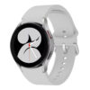 s.r27.7 Main Silver Grey StrapsCo Rubber Sport Strap for Samsung Galaxy Watch 4 Silicone Band