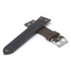 Ds22.2 Cross Dark Brown DASSARI V Stitch Vintage Distressed Leather Watch Band Strap Quick Release 18mm 19mm 20mm 21mm 22mm 24mm