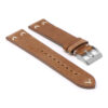 Ds22.3 Angle Tan DASSARI V Stitch Vintage Distressed Leather Watch Band Strap Quick Release 18mm 19mm 20mm 21mm 22mm 24mm