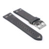 Ds22.5 Angle Slate Blue DASSARI V Stitch Vintage Distressed Leather Watch Band Strap Quick Release 18mm 19mm 20mm 21mm 22mm 24mm