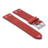 Ds22.6 Angle Bordeaux DASSARI V Stitch Vintage Distressed Leather Watch Band Strap Quick Release 18mm 19mm 20mm 21mm 22mm 24mm