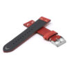 Ds22.6 Cross Bordeaux DASSARI V Stitch Vintage Distressed Leather Watch Band Strap Quick Release 18mm 19mm 20mm 21mm 22mm 24mm