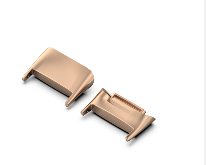 Fb.ad6.rg Angle Rose Gold StrapsCo Strap Adapter For Fitbit Charge 5 Stainless Steel Metal 18mm