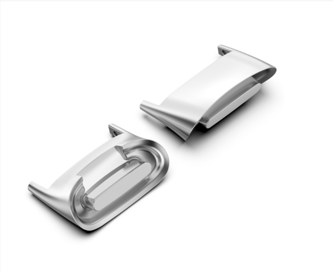 Fb.ad6.ss Alternate Silver StrapsCo Strap Adapter For Fitbit Charge 5 Stainless Steel Metal 18mm