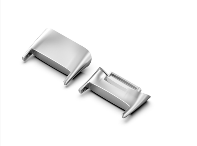 Fb.ad6.ss Angle Silver StrapsCo Strap Adapter For Fitbit Charge 5 Stainless Steel Metal 18mm