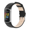 Fb.l45.1 Main Black StrapsCo Genuine Leather Strap For Fitbit Charge 5 Band
