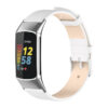 Fb.l45.22 Main Frost White StrapsCo Genuine Leather Strap For Fitbit Charge 5 Band