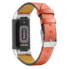 Fb.l46.12 Main Coral StrapsCo Genuine Leather Band For Fitbit Charge 5