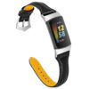 Fb.l47.1 Main Black StrapsCo Slim Genuine Leather Strap For Fitbit Charge 5 Women's