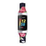 Fb.l49.f Front Bloom 1 StrapsCo Floral Genuine Leather Strap For Fitbit Charge 5 Women's