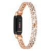fb.m149.rg Main Rose Gold StrapsCo Rhinestone Strap for Fitbit Luxe Stainless Steel Metal