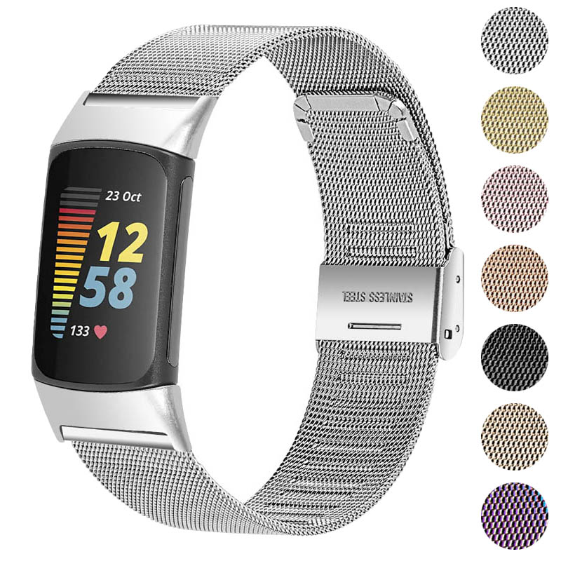 Mesh Bracelet For Fitbit Charge 5