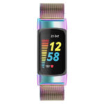 Fb.m153.abc Front Opal StrapsCo Mesh Bracelet For Fitbit Charge 5 Stainless Steel Metal Strap Band