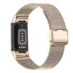 Fb.m153.cg Back Champagne Gold StrapsCo Mesh Bracelet For Fitbit Charge 5 Stainless Steel Metal Strap Band