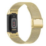 Fb.m153.yg Back Yellow Gold StrapsCo Mesh Bracelet For Fitbit Charge 5 Stainless Steel Metal Strap Band