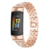 fb.m154.rg Main Rose Gold StrapsCo Rhinestone Bracelet for Fitbit Charge 5 Stainless Steel Metal Strap Band