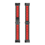 Fb.m155.mb.6 Upright Black & Red StrapsCo Stainless Steel Band For Fitbit Charge 5 Metal Strap